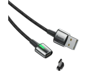 Baseus Magnetyczny USB - USB-C Baseus Zinc 3A 1m czarny CATXC-A01 - 1379530 - zdjęcie 1